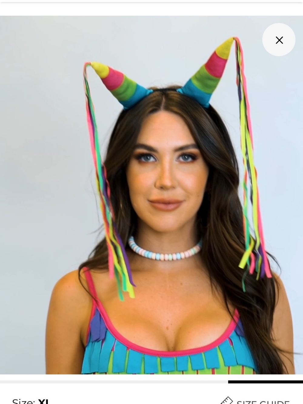 Tipsy Elves Sexy Piñata Costume NWT Sz XL Ret $69.50 - Picture 4 of 12